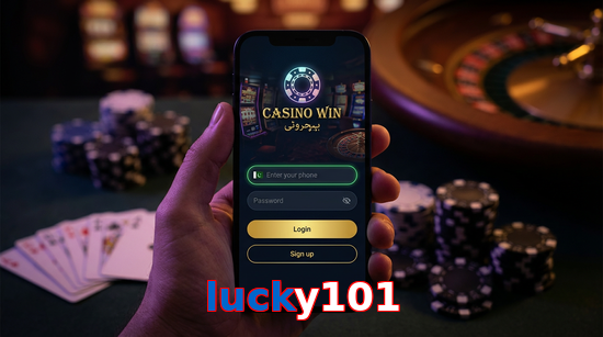 Main screen of Lucky101 login page for PK players